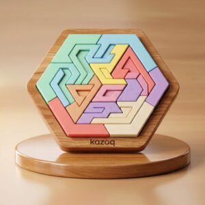 Wooden Tetris Puzzle